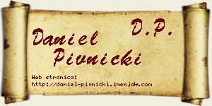Daniel Pivnički vizit kartica